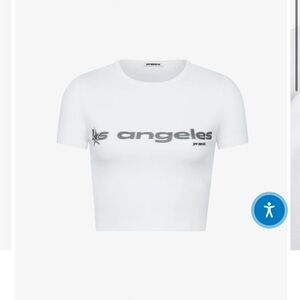 Off Season NBA All-Star Women's "Motion Blur" Baby Tee Los Angeles